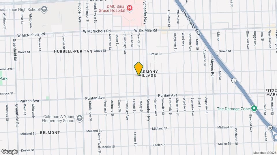 16245 Tracey St Map and Location Details