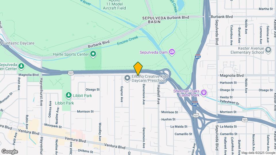 15826 Magnolia Blvd Map and Location Details