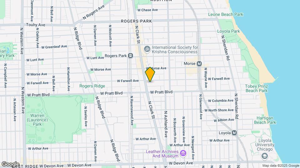 1671 W Farwell Ave Mapa y Detalles de la Ubicación