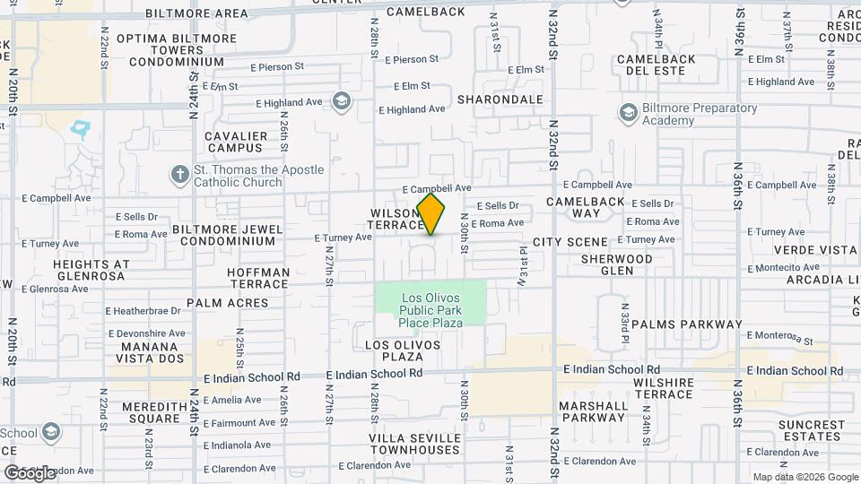 2908 E Avenida Olivos Map and Location Details