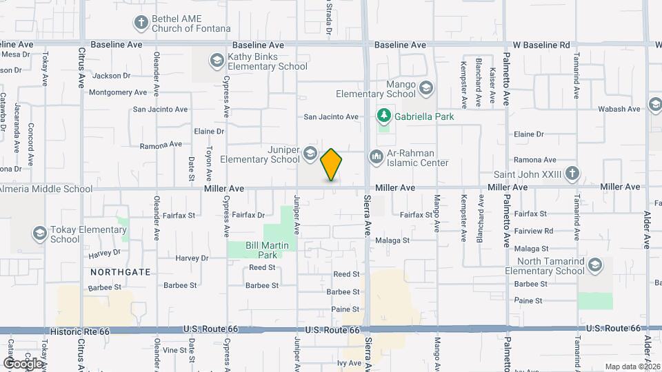 Miller Avenue Apartments Map and Location Details