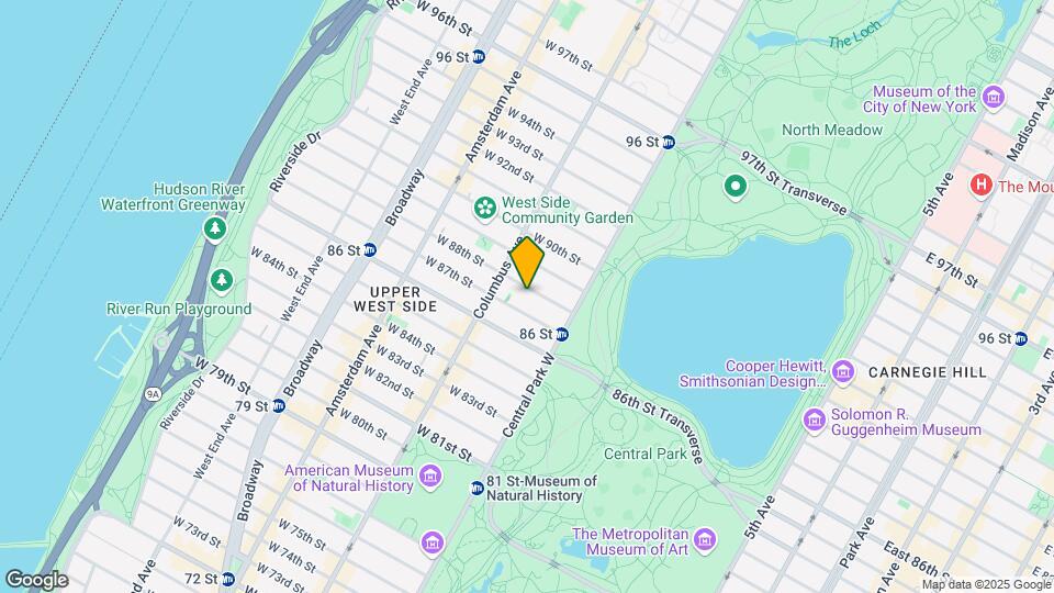 42 W 88th St Mapa y Detalles de la Ubicación
