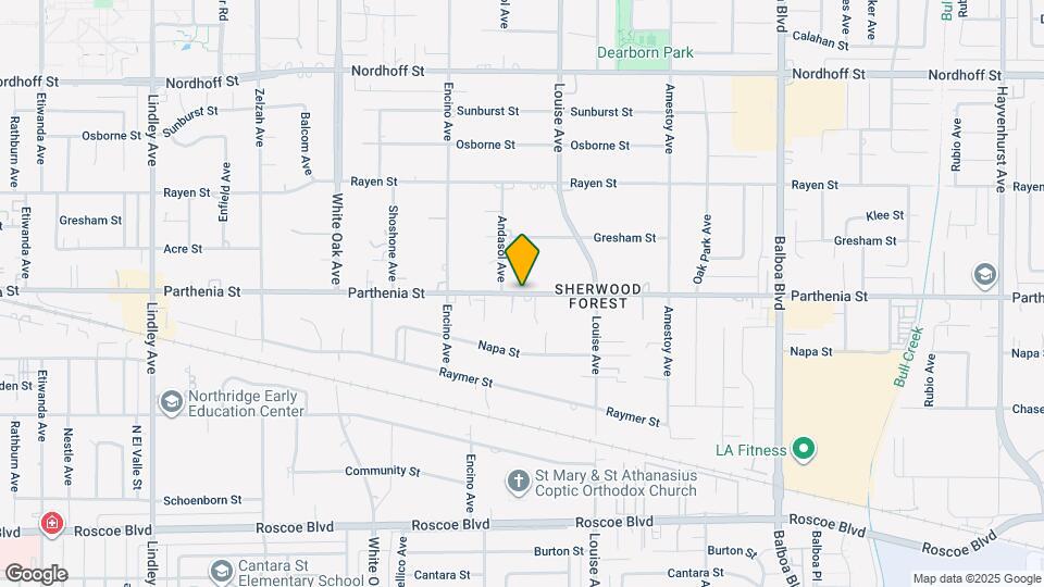 17365 Parthenia St Map and Location Details