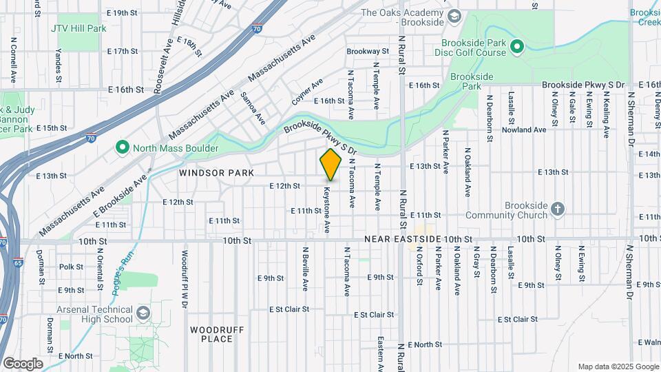 1207 Keystone Ave Map and Location Details