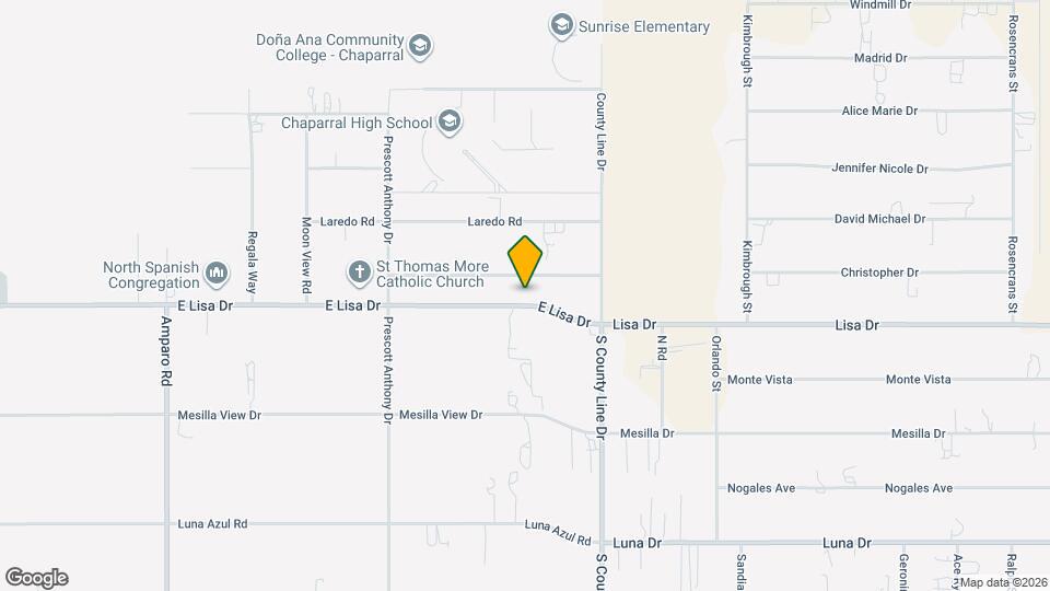 646 E Lisa Dr Map and Location Details