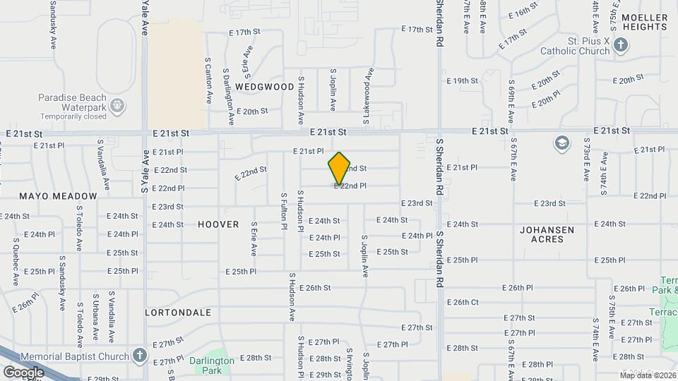 5808 E 22nd Pl Map and Location Details