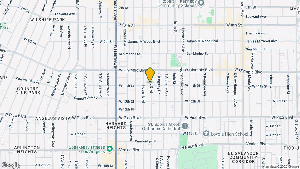 1059 S Harvard Blvd Mapa y Detalles de la Ubicación