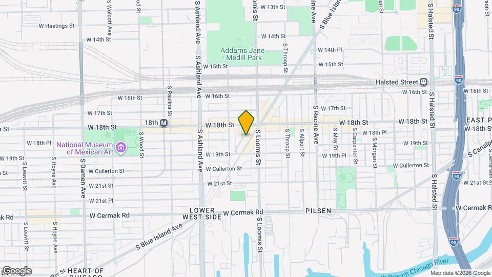 1836 S Blue Island Ave, Unit 3F Map and Location Details