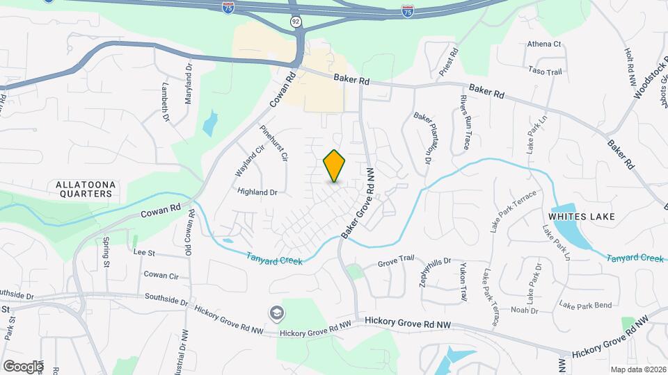 830 Windcroft Cir NW Map and Location Details