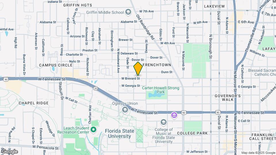 728 W Brevard St Map and Location Details
