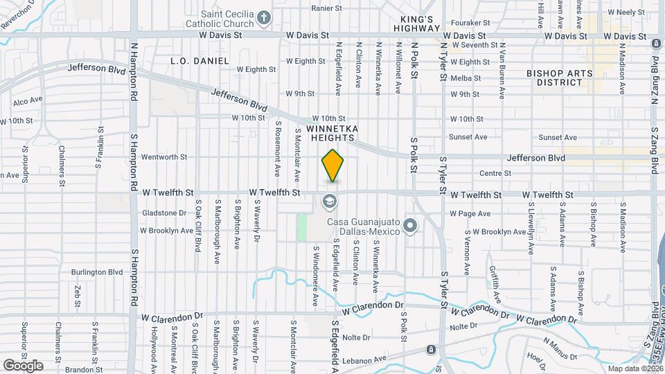 341 S Edgefield Ave Map and Location Details
