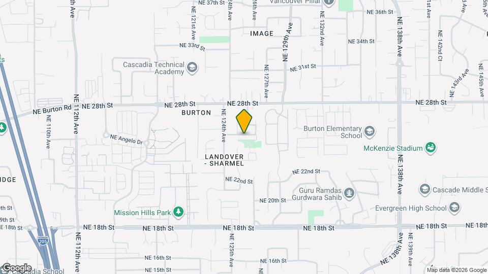 12509 NE 26th St Map and Location Details