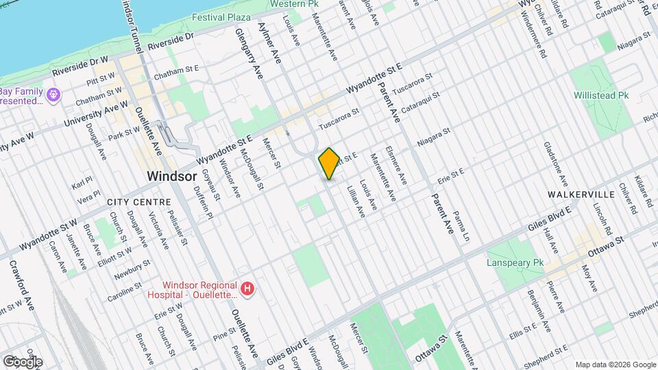 Bright Upper Unit in Central Location Map and Location Details