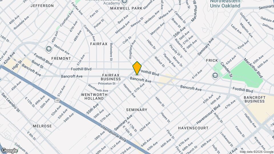 5600 Bancroft Ave Map and Location Details