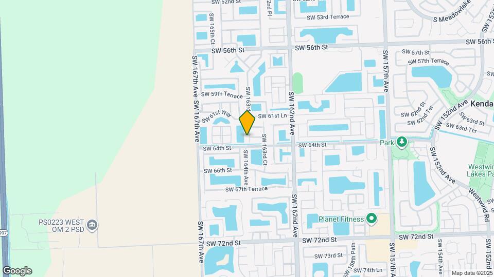 6320 SW 163rd Pl Map and Location Details