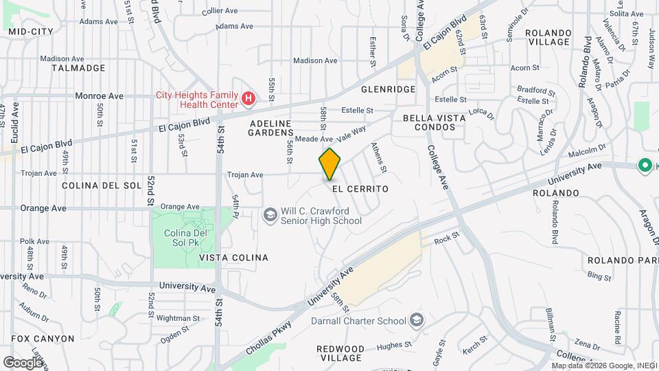 4245 58th St Map and Location Details