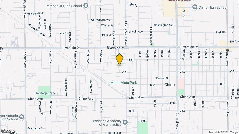 13088 Monte Vista Ave Map and Location Details