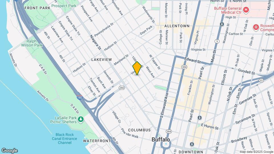 120 Whitney Pl, Unit Front Map and Location Details