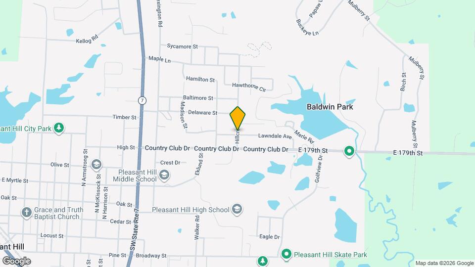 603 Hillcrest St Map and Location Details