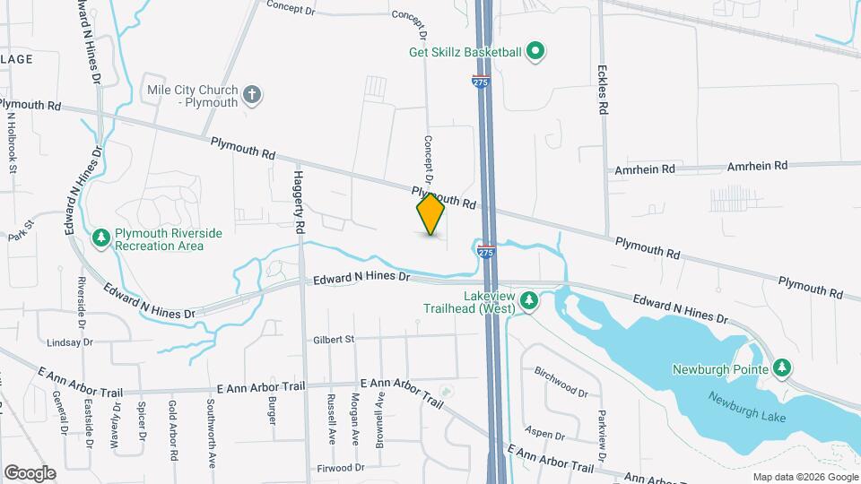 40345 Plymouth Rd Map and Location Details