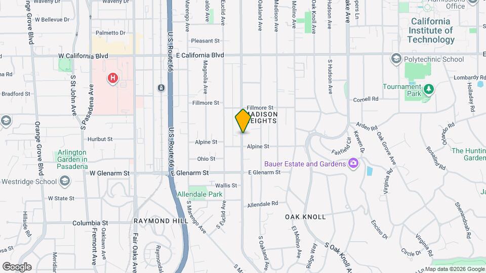 914 S Los Robles Ave Map and Location Details
