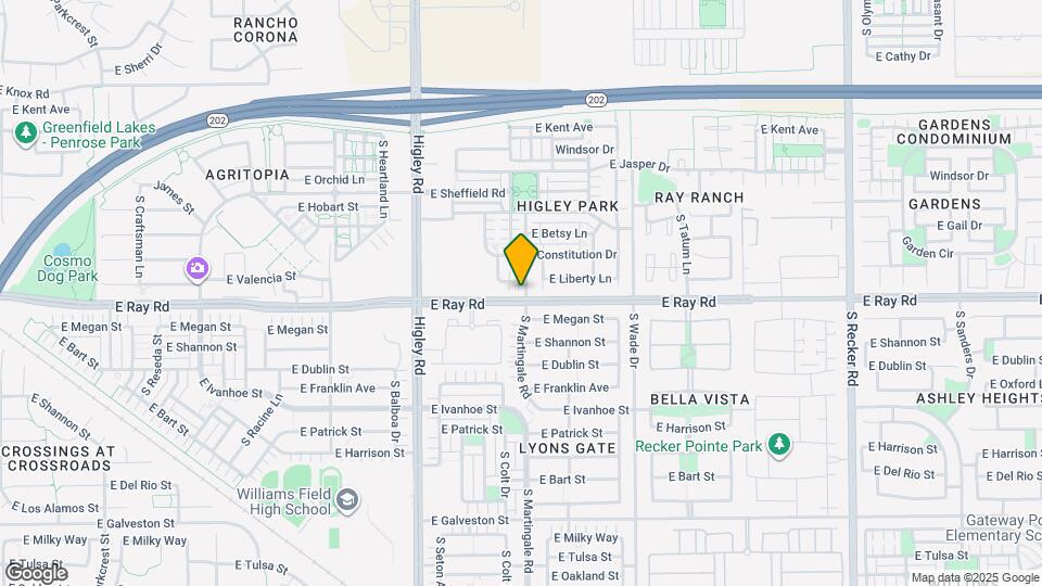 3387 E Liberty Ln Map and Location Details