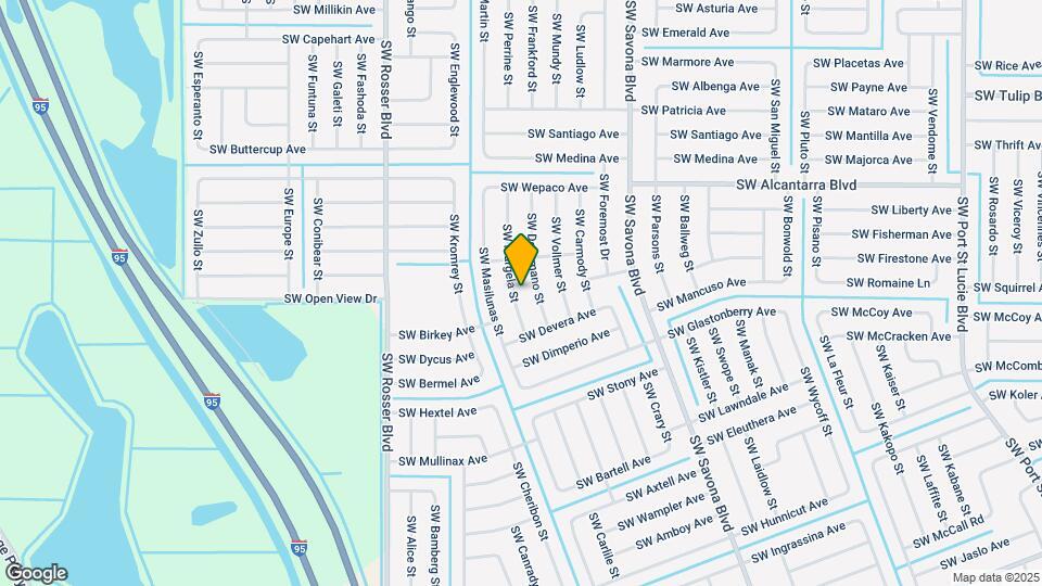 3633 SW Margela St Mapa y Detalles de la Ubicación