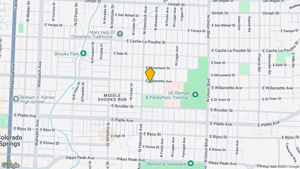 528 N Sheridan Ave Map and Location Details