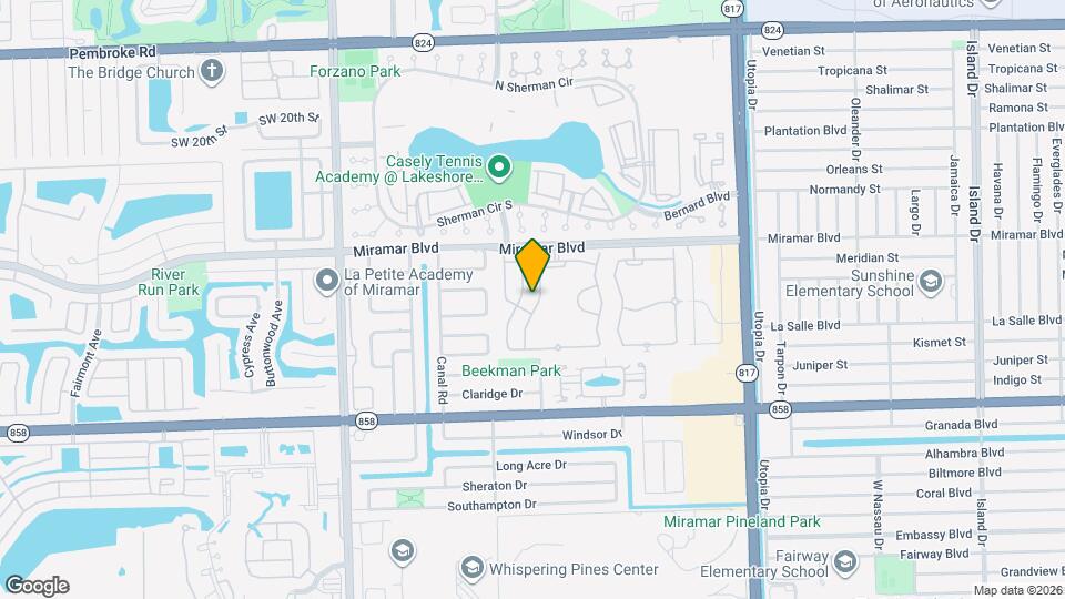 2674 SW 84th Terrace Map and Location Details