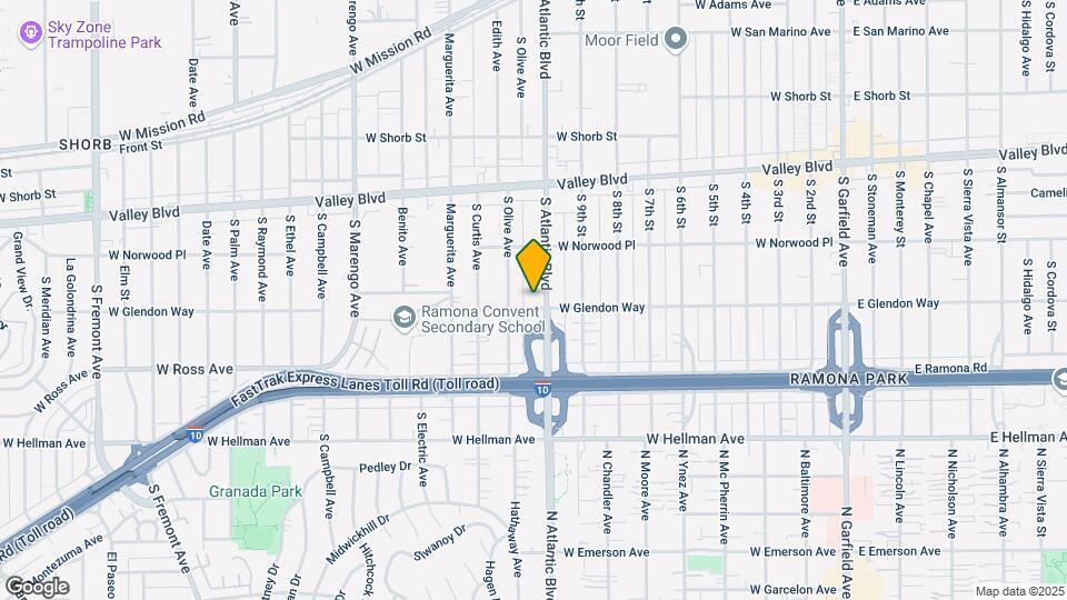 1717 S Atlantic Blvd Mapa y Detalles de la Ubicación