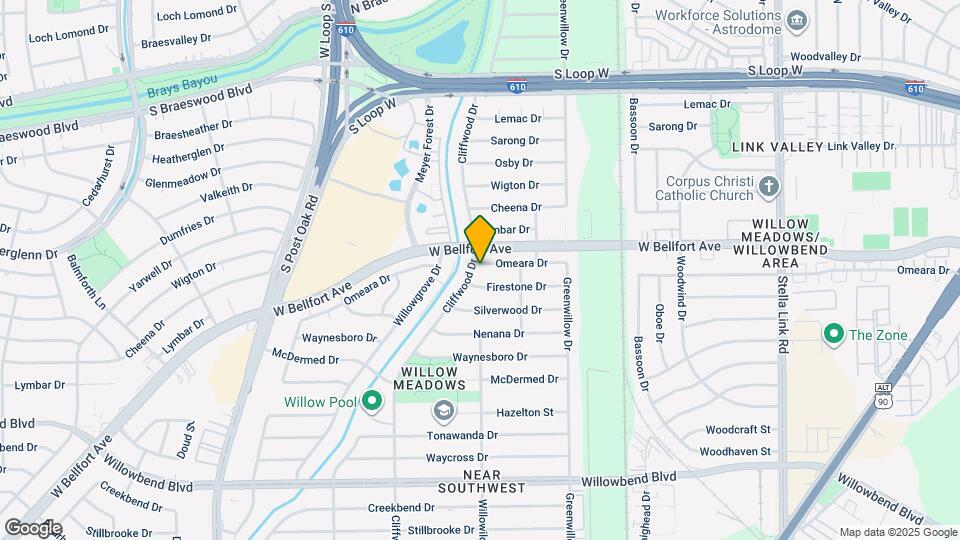 10011 Cliffwood Dr Map and Location Details