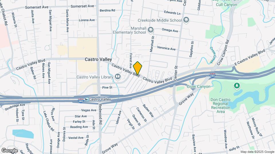 3875 Castro Valley Blvd Map and Location Details