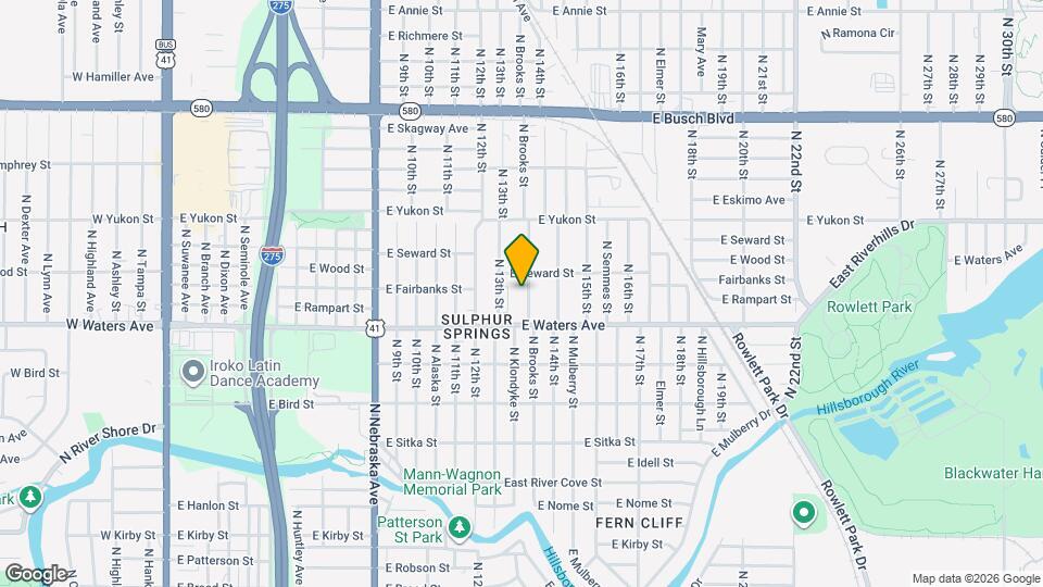 8414 N Brooks St Map and Location Details