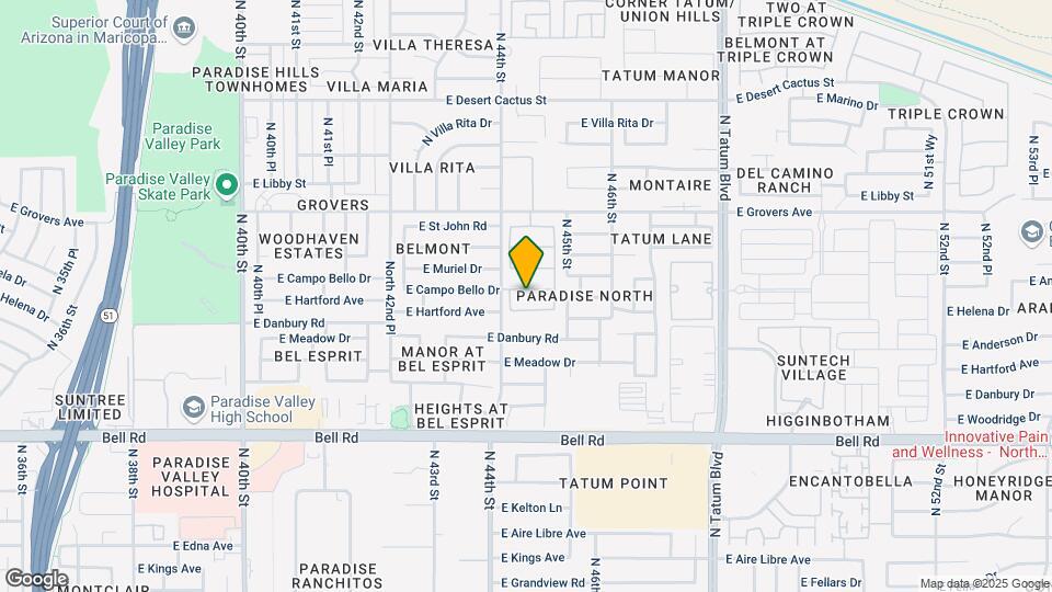 4419 E Campo Bello Dr Map and Location Details