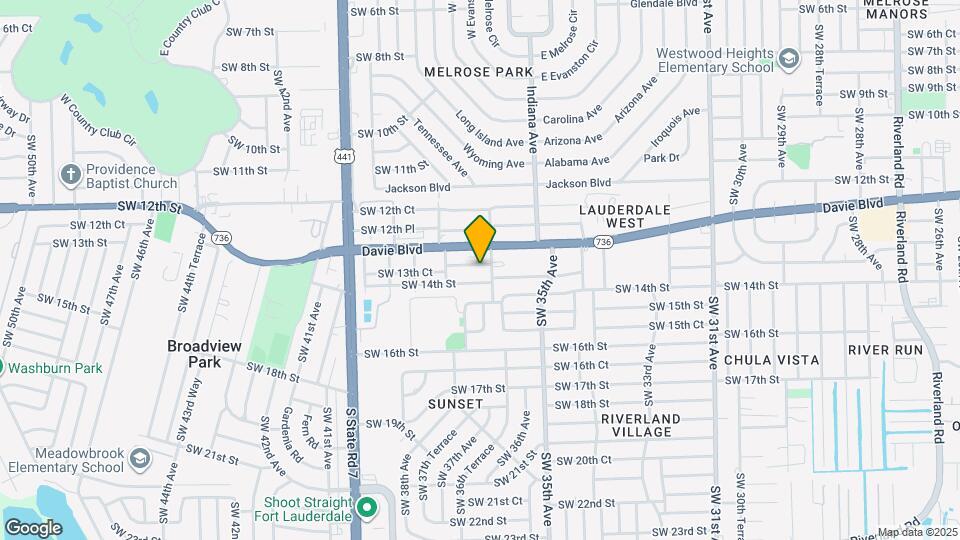 3608 SW 13th Ct Map and Location Details