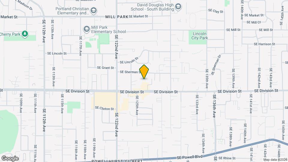 12623 SE Division St Map and Location Details