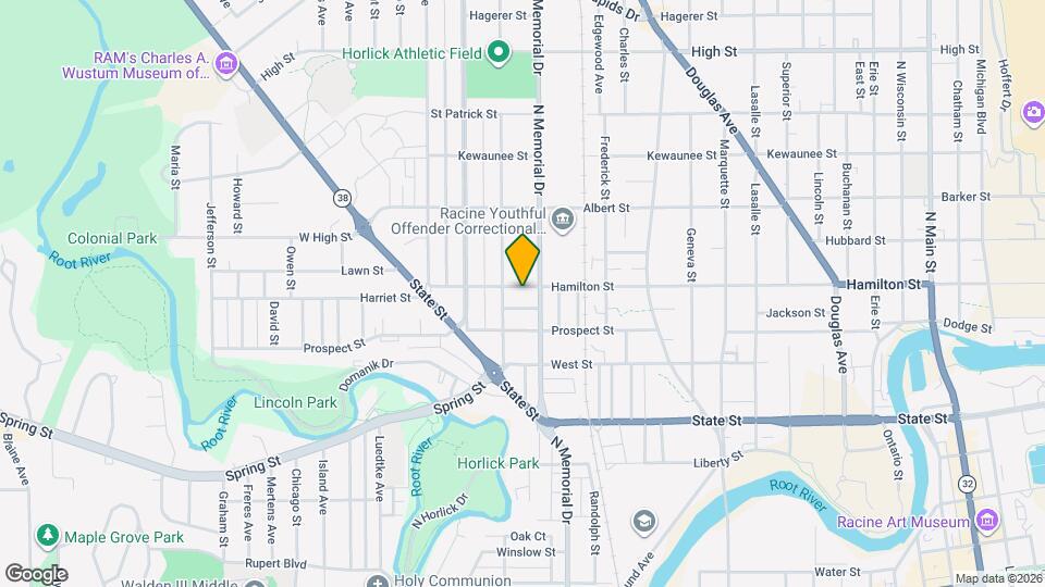 1617 Hamilton St Map and Location Details