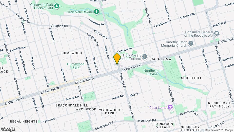 1486 Bathurst St Map and Location Details