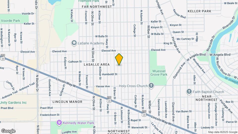 1229 N Johnson St Map and Location Details