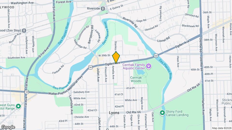 7851 Ogden Ave Mapa y Detalles de la Ubicación