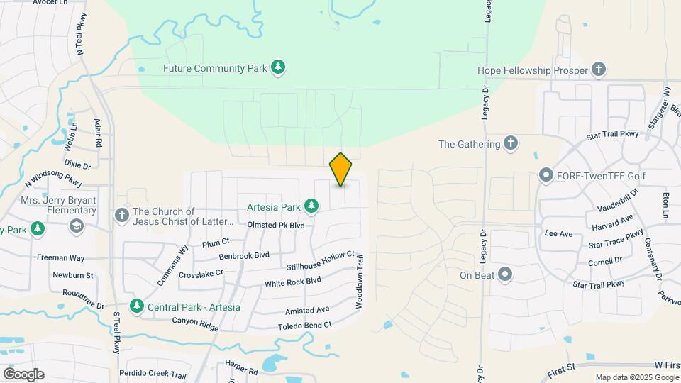 2401 Prospect Park Ln Map and Location Details