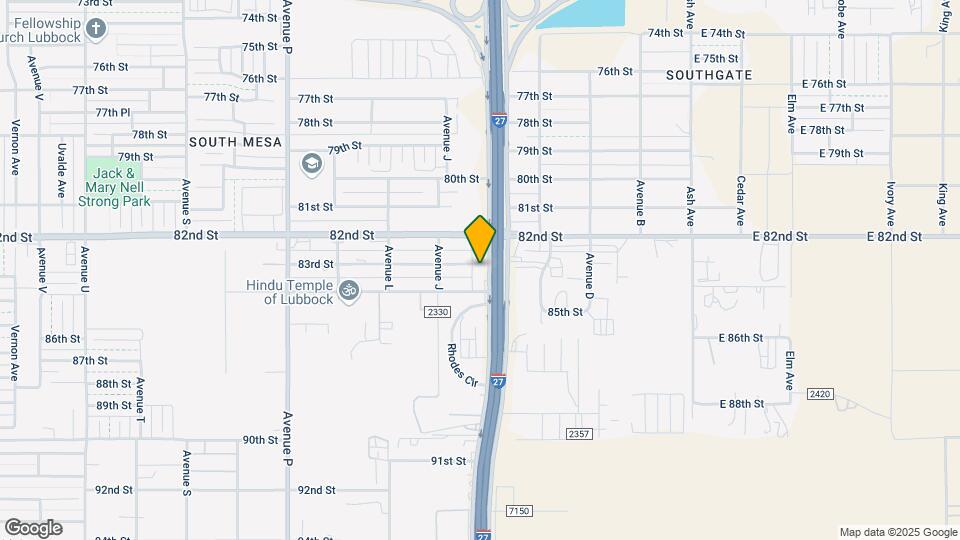 8302 I-27 Map and Location Details