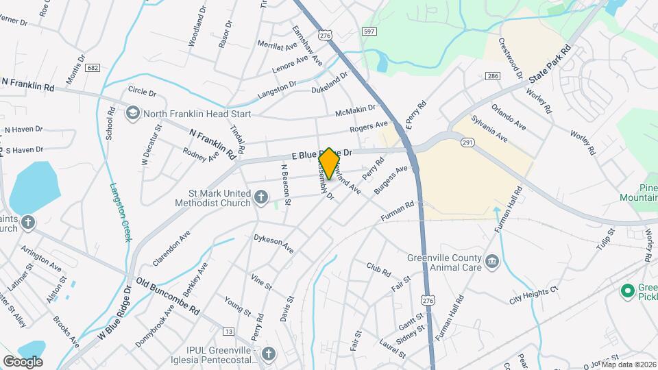 503 Darlington Ave Map and Location Details