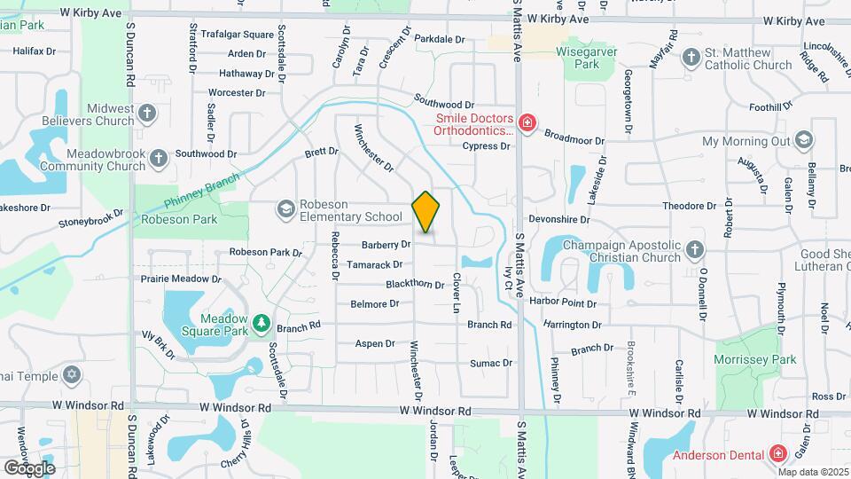 2110 Barberry Dr Map and Location Details