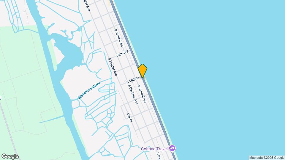 Flagler Beach Motel and Vacation Rentals Map and Location Details