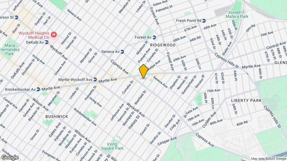 1711 Hancock St Mapa y Detalles de la Ubicación