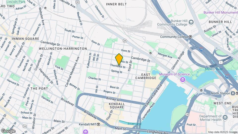 84 Thorndike St Map and Location Details