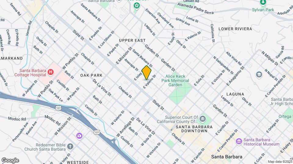 1701 Anacapa St Map and Location Details