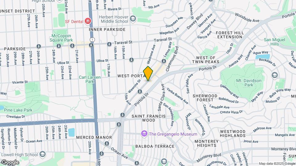 195 West Portal Ave, Unit 8 Map and Location Details