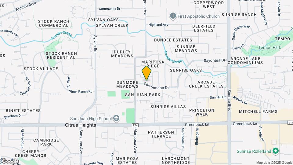 7629-7631 San Simeon Dr Mapa y Detalles de la Ubicación
